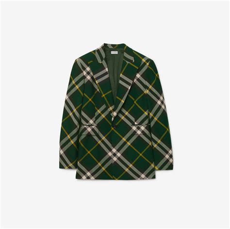 burberry fellimitat jacke|Burberry check wool coats.